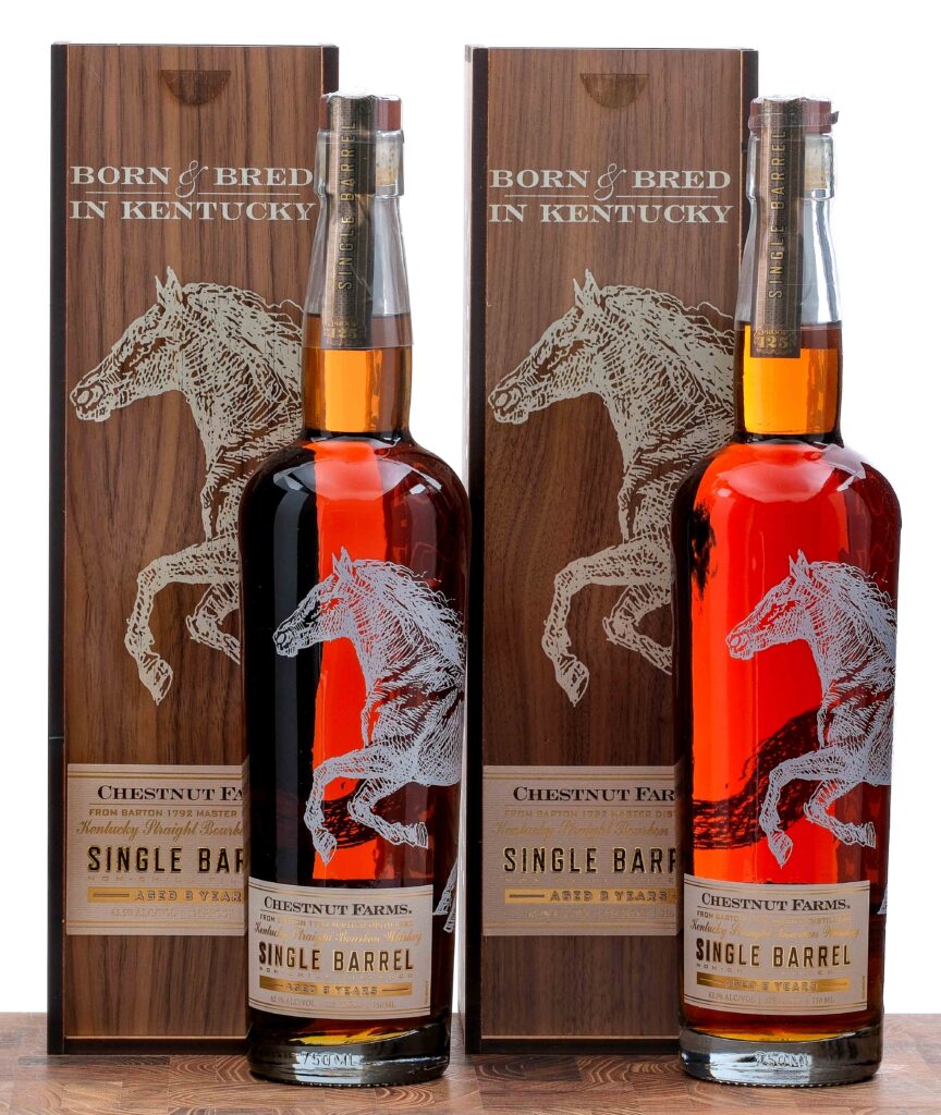 Chestnut Farms 8 Year Single Barrel KY Straight Bourbon Group (2 Bottles)