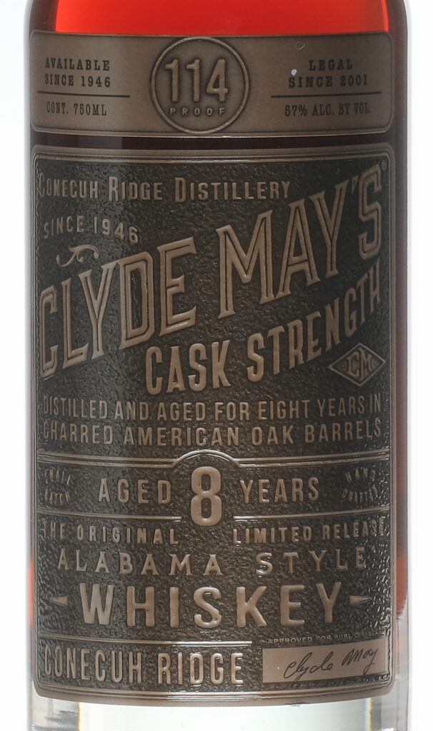 Clyde May's Cask Strength Alabama Style Whiskey
