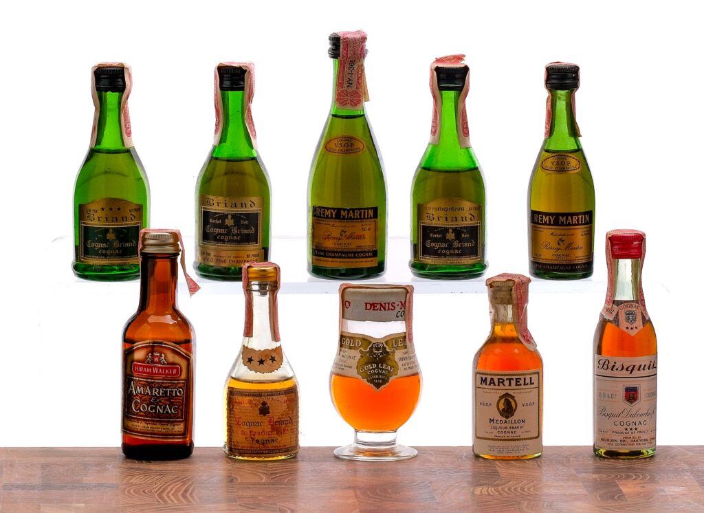 Cognac Nips, Mini Group (10 Bottles)