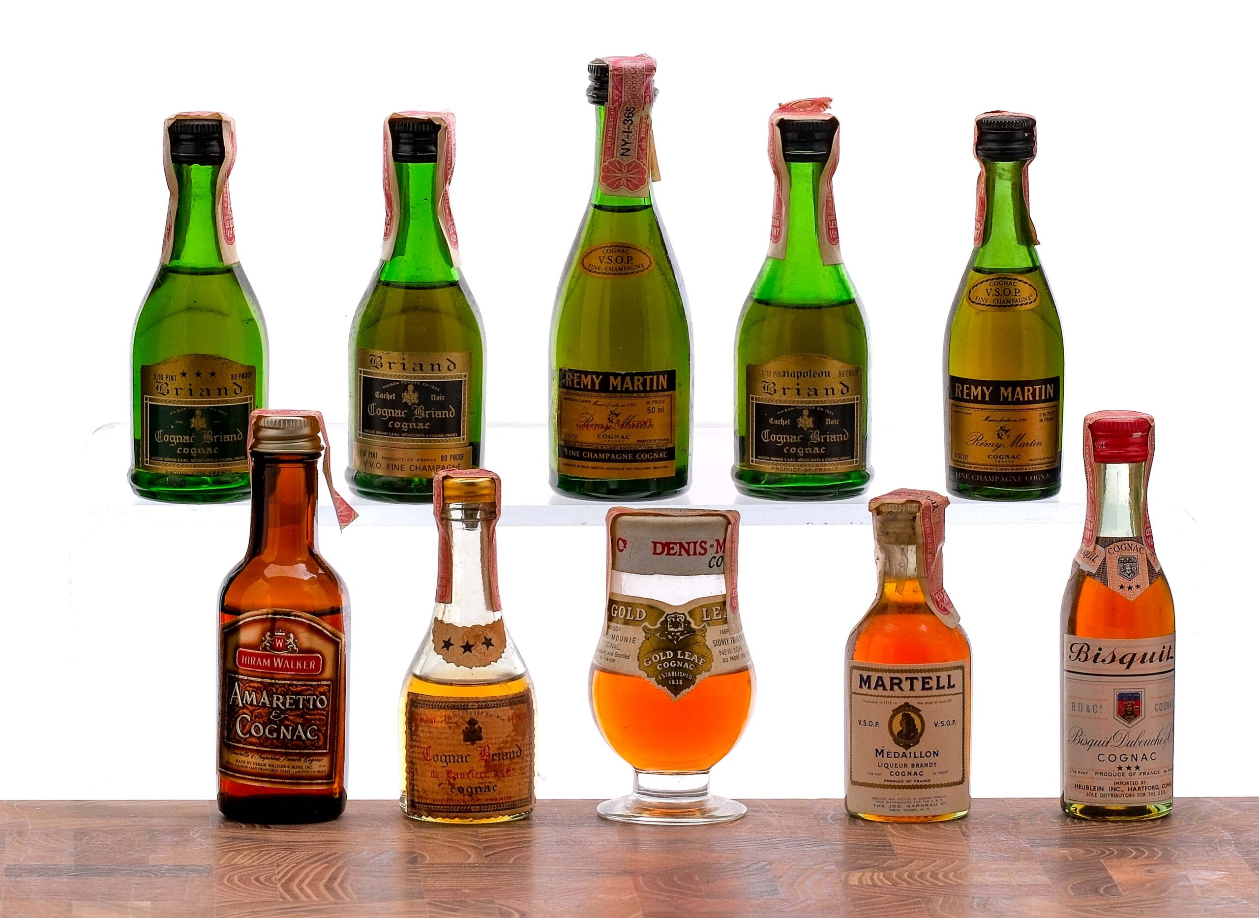Cognac Nips, Mini Group (10 Bottles)
