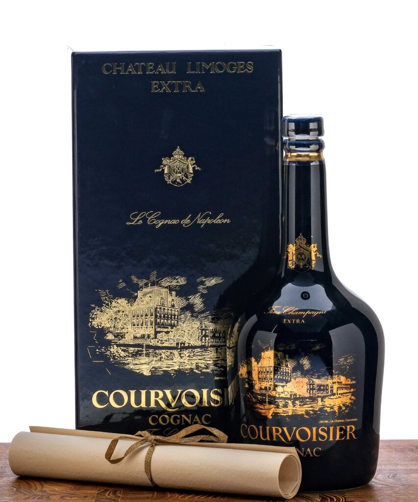 Courvoisier Chateau Limoges Extra Cognac Fine Champagne