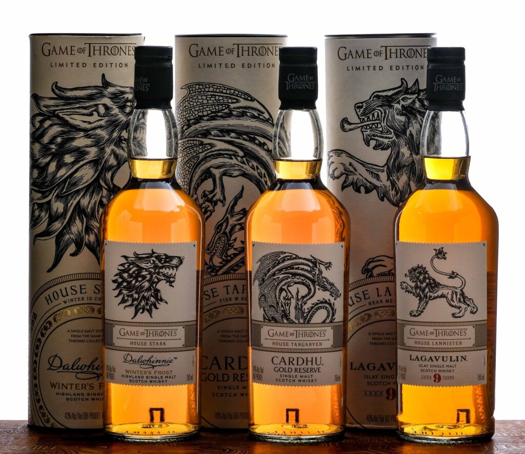 Diageo Game of Thrones Licensed Scotch Group (3 Bottles)