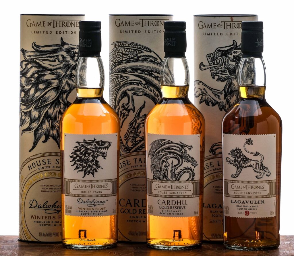Diageo Game of Thrones Licensed Scotch Group (3 Bottles)