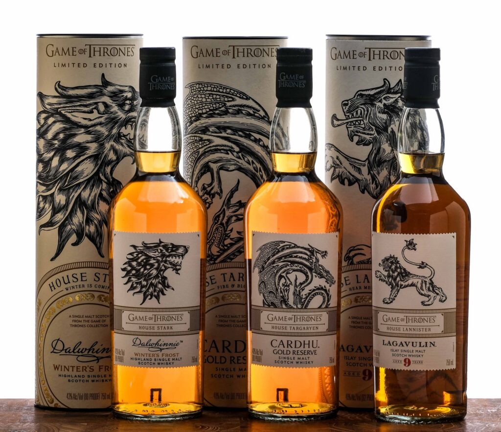 Diageo Game of Thrones Licensed Scotch Group (3 Bottles)