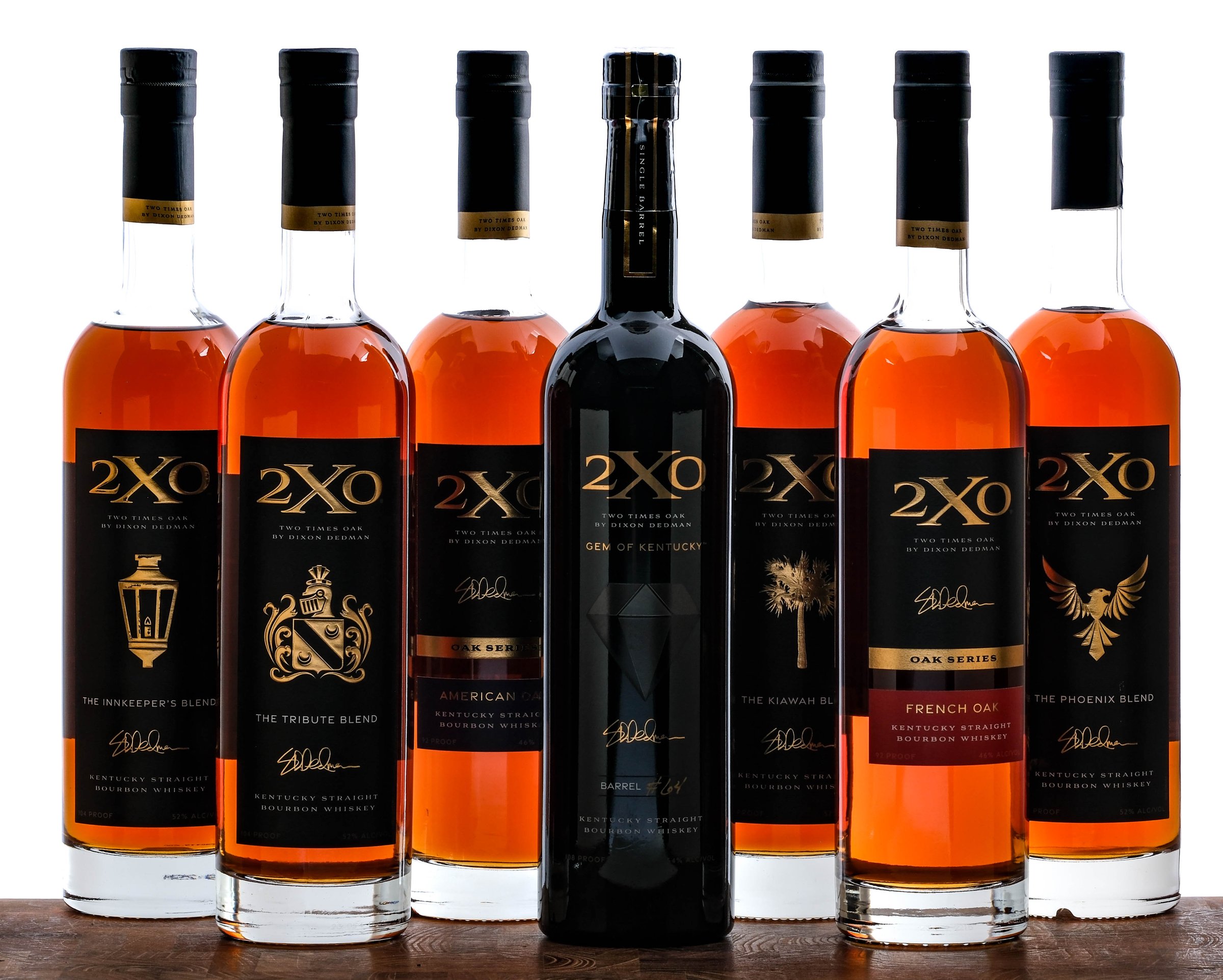 Dixon Redman 2XO Straight Bourbon Group (7 Bottles)