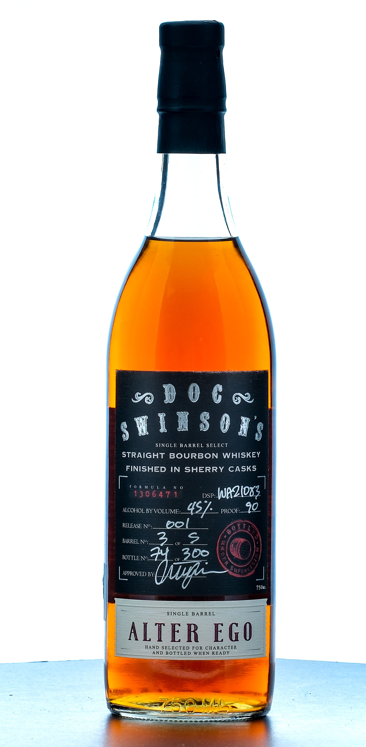 Doc Swinson's 12 Year Single Barrel Select Alter Ego Straight Bourbon