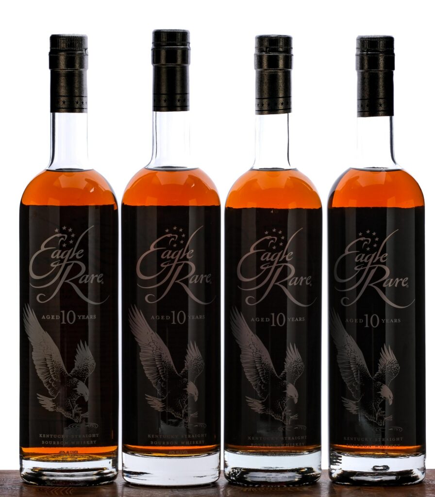 Eagle Rare 10 Year Straight Bourbon Group (4 Bottles)