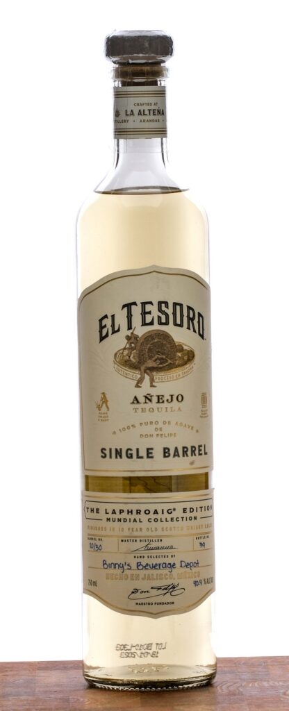 El Tesoro The Laphroaig Edition Single Barrel Select Anejo Tequila 2023