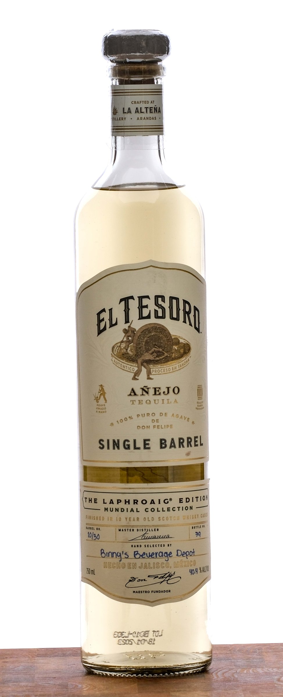 El Tesoro The Laphroaig Edition Single Barrel Select Anejo Tequila 2023