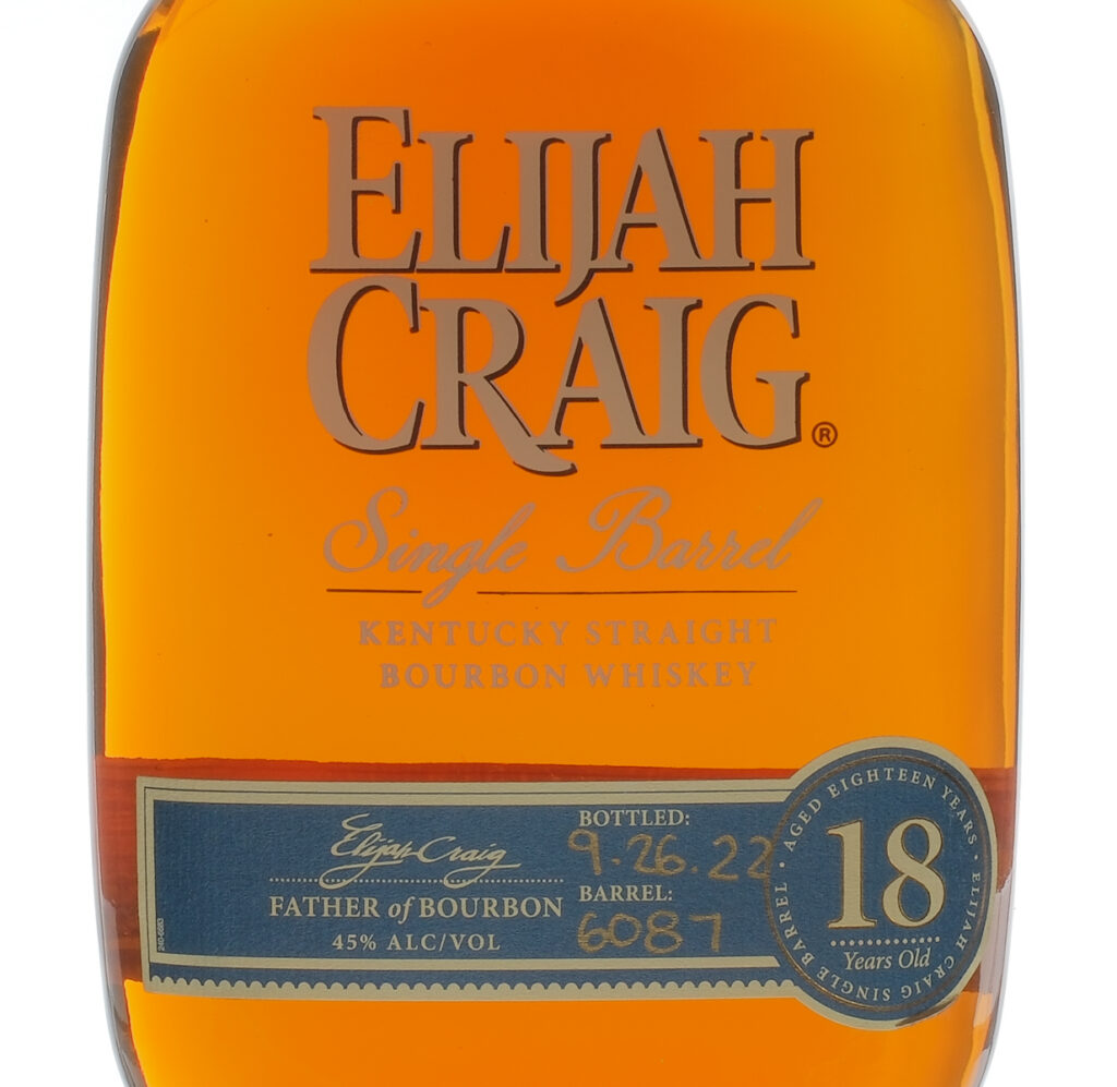 Elijah Craig 18 Year Old Single Barrel Bourbon