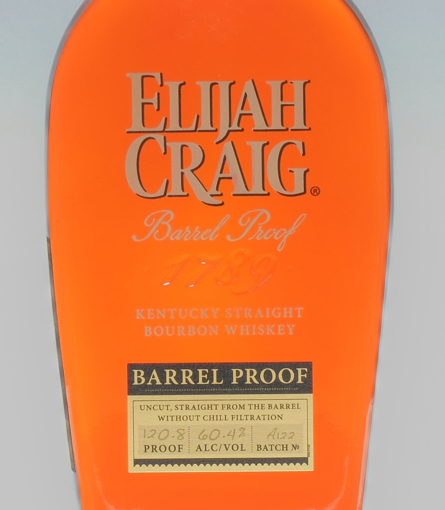 Elijah Craig Barrel Proof Bourbon Batch A122