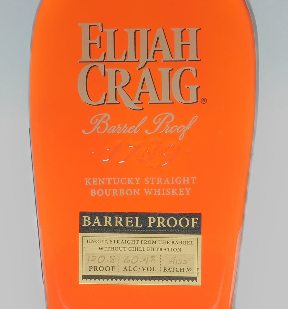 Elijah Craig Barrel Proof Bourbon Batch A122