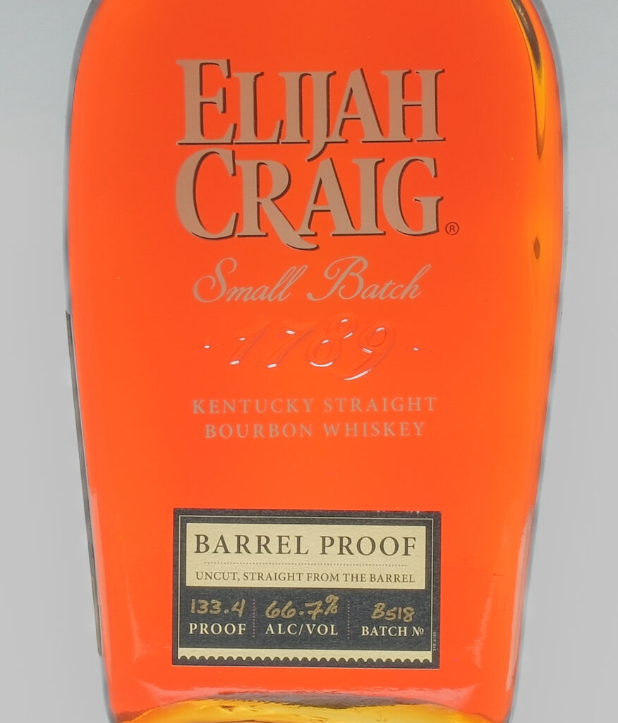 Elijah Craig Barrel Proof Bourbon Batch B518