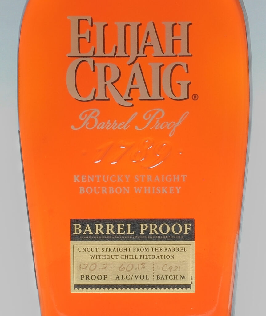 Elijah Craig Barrel Proof Bourbon Batch C921
