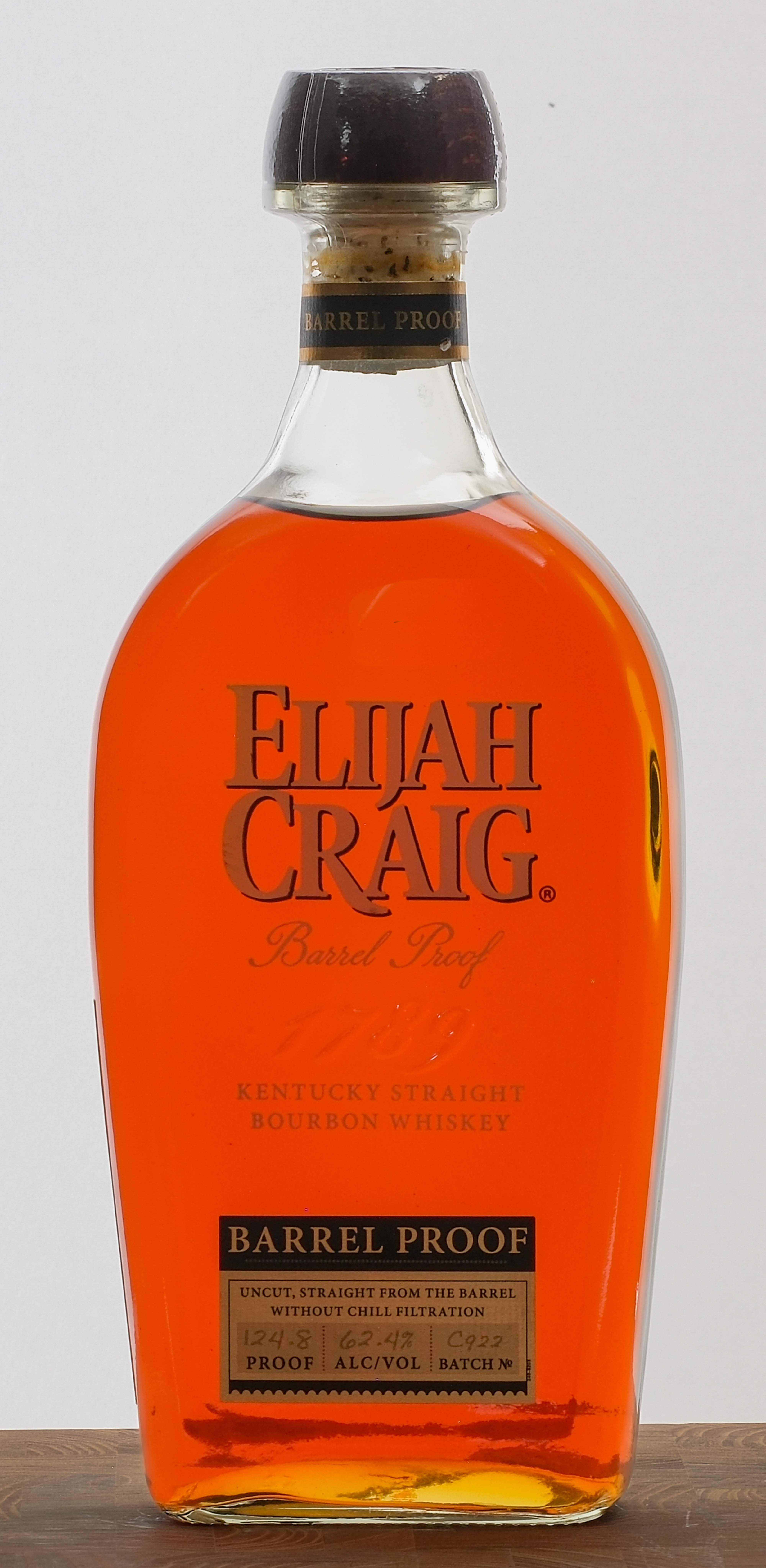 Elijah Craig Barrel Proof Bourbon Batch C922
