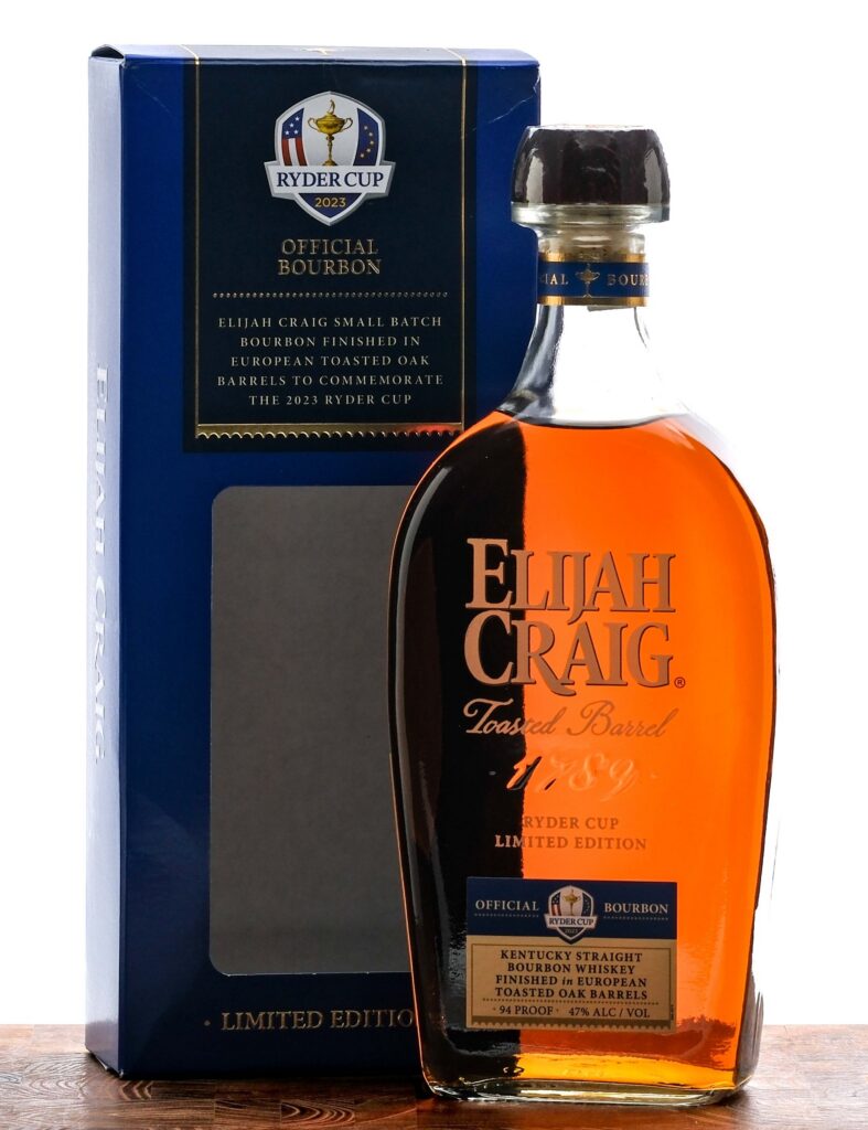 Elijah Craig Toasted Barrel Ryder Cup Bourbon 2019