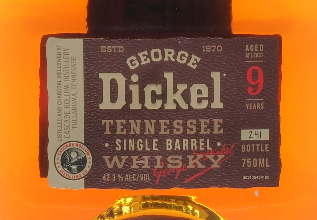 George Dickel Store Pick Single Barrel Whisky