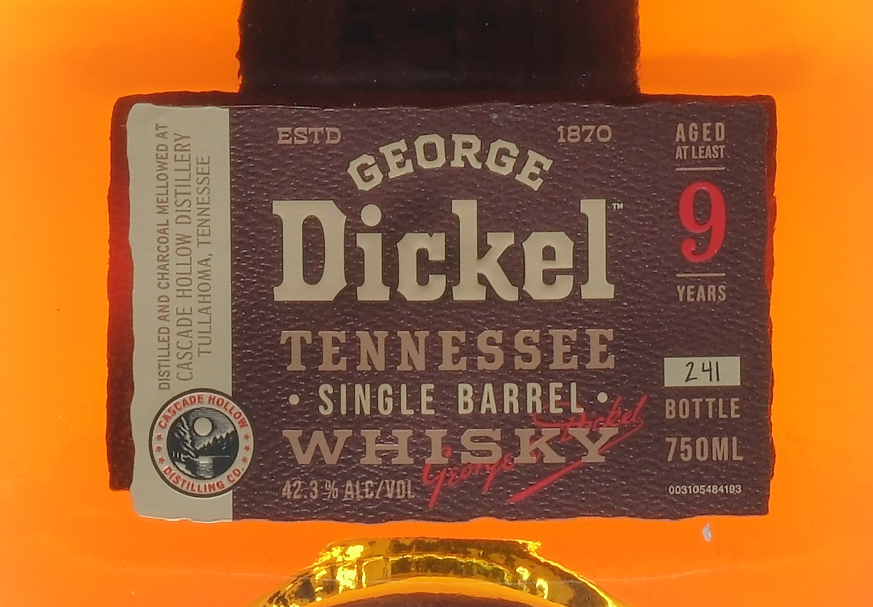 George Dickel Store Pick Single Barrel Whisky