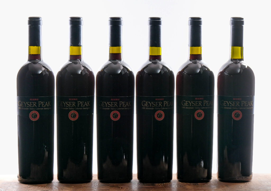 Geyser Peak Reserve Cabernet Sauvignon 1995 Group (6)