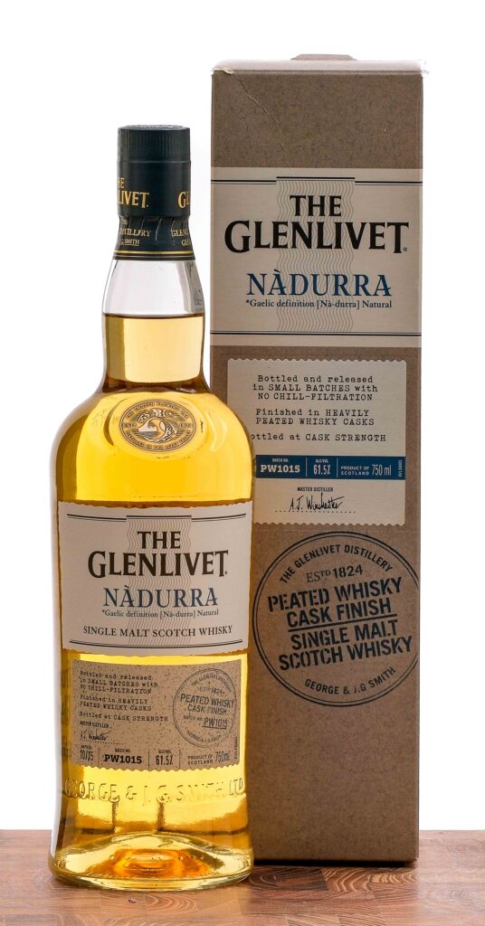 Glenlivet "Nadurra" Peated Whisky Cask Finish Single Malt Scotch 2015