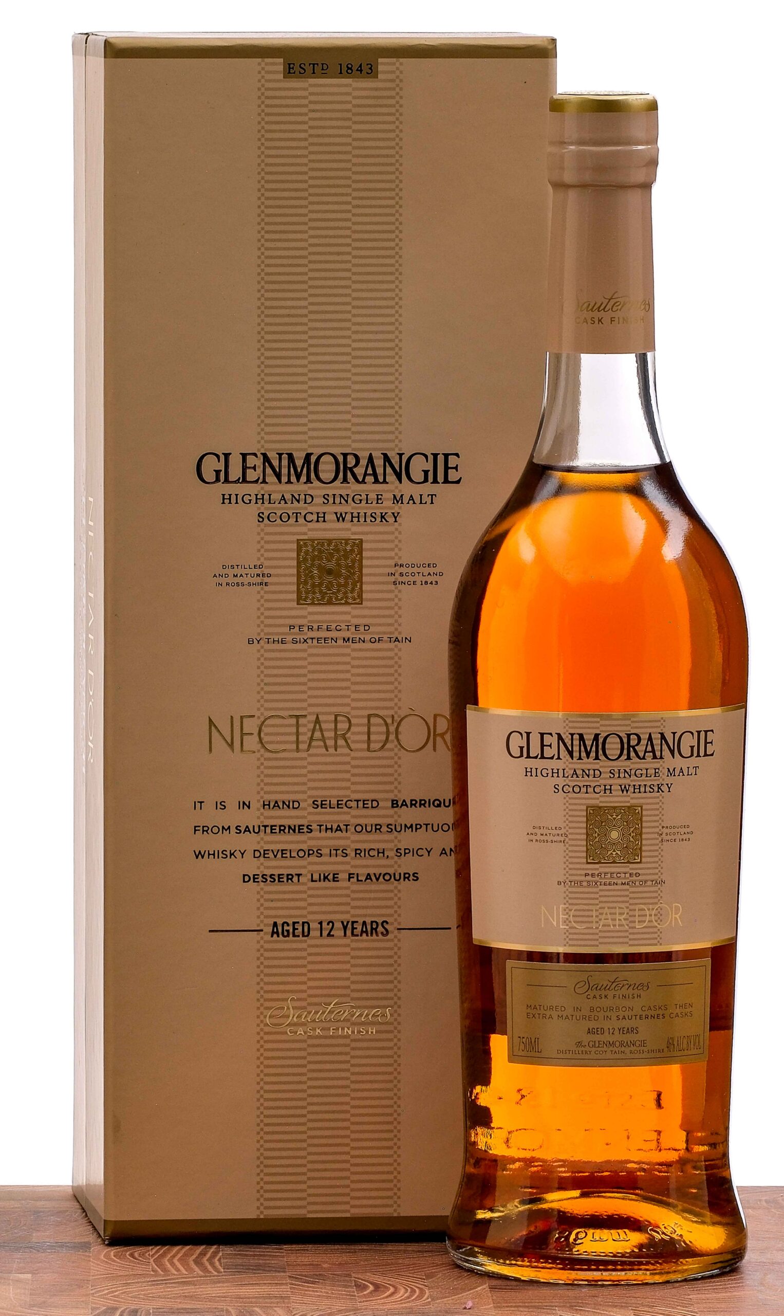 Glenmorangie 12 Yr "Nectar d'or" Sauternes Cask Finish Highland Single Malt Scotch