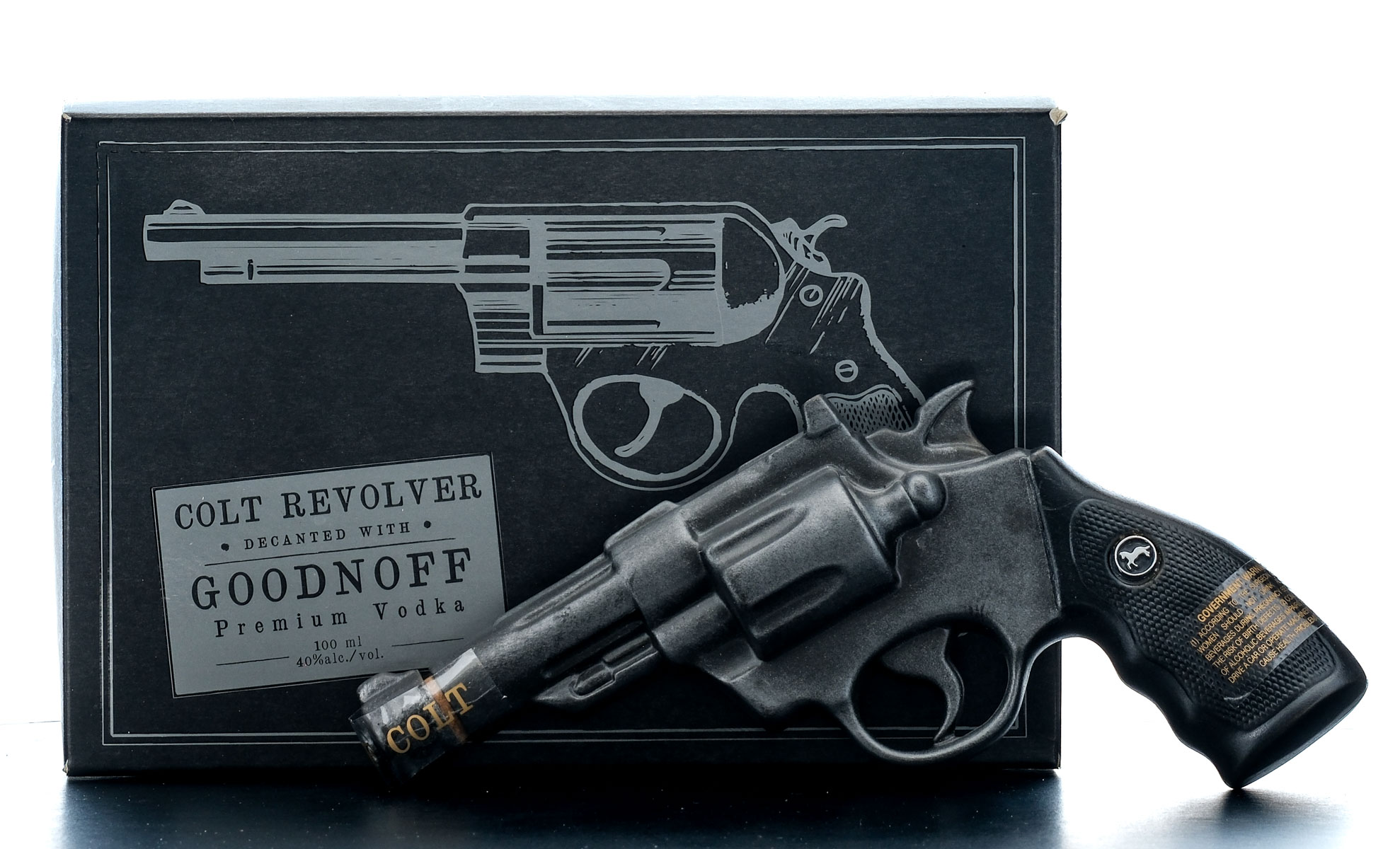 Goodnoff Colt Revolver Premium Vodka Decanter