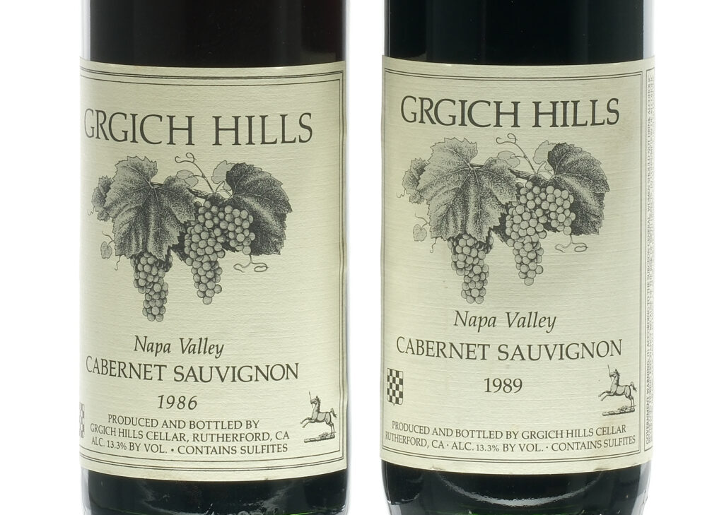 Grgich Hills Cellar Cabernet 1986/1989