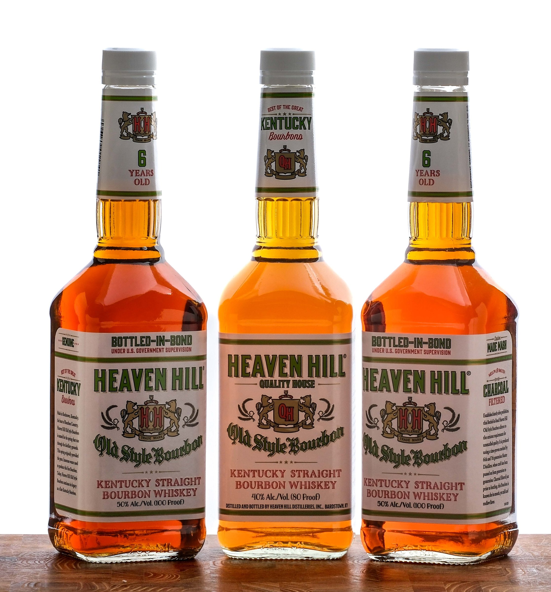 Heaven Hill Bourbon Quality House/Bottled-In-Bond (3 Bottles)