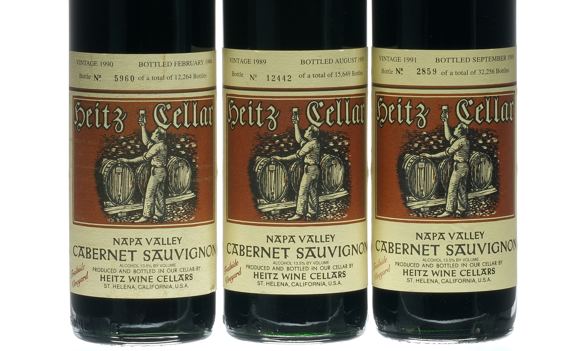 Heitz Wine Cellars Cabernet Sauvignon 1989/90/91