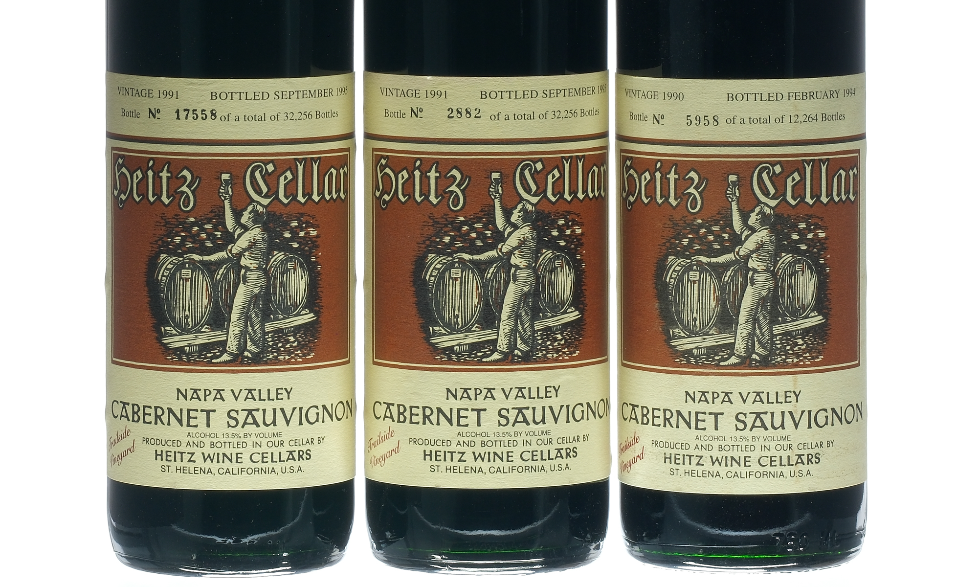 Heitz Wine Cellars Cabernet Sauvignon 1990, 91 x2