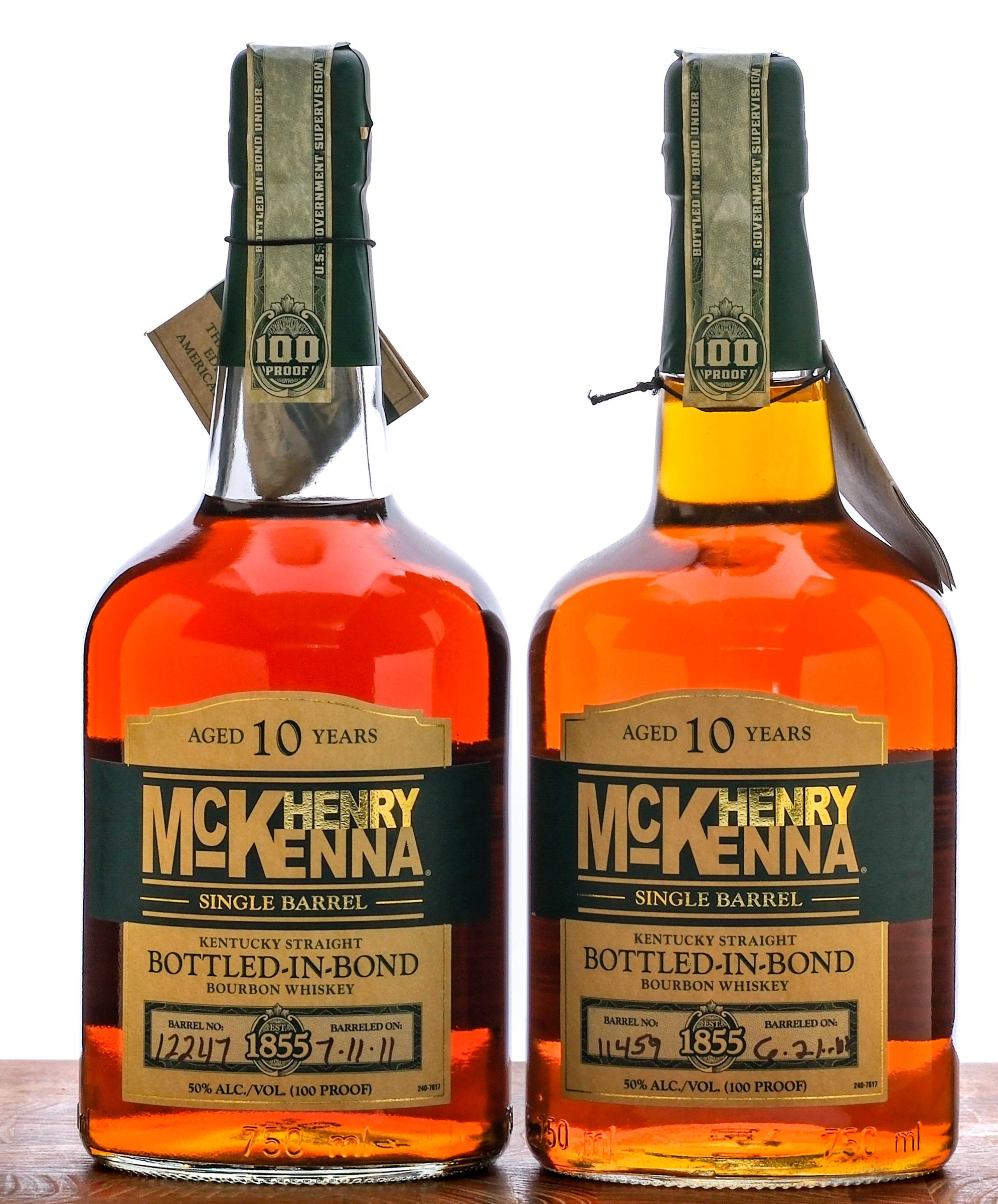 Henry McKenna 10 Year Single Barrel Bourbon 2011 (2 Bottles)
