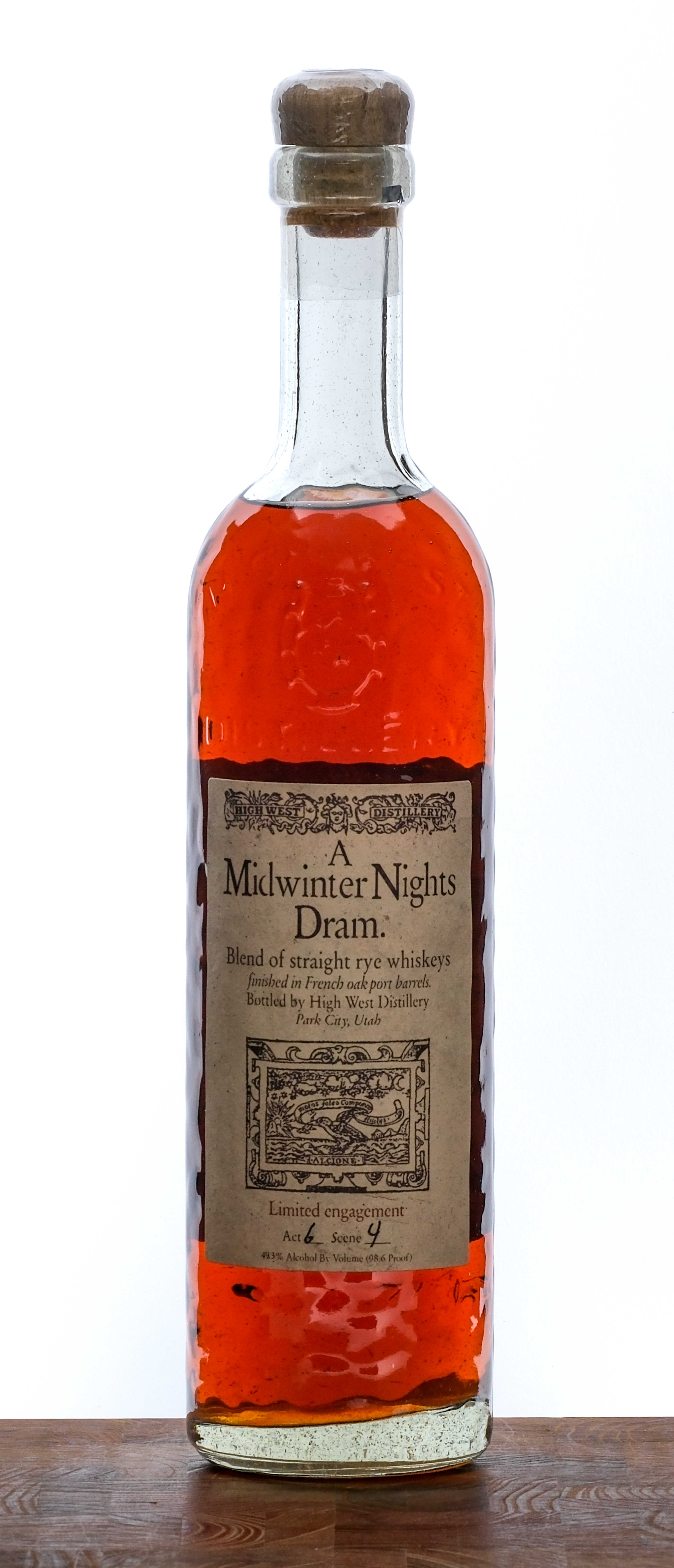 High West Act 6, Scene 4 Midwinter Night Dram Straight Rye Whiskey 2018