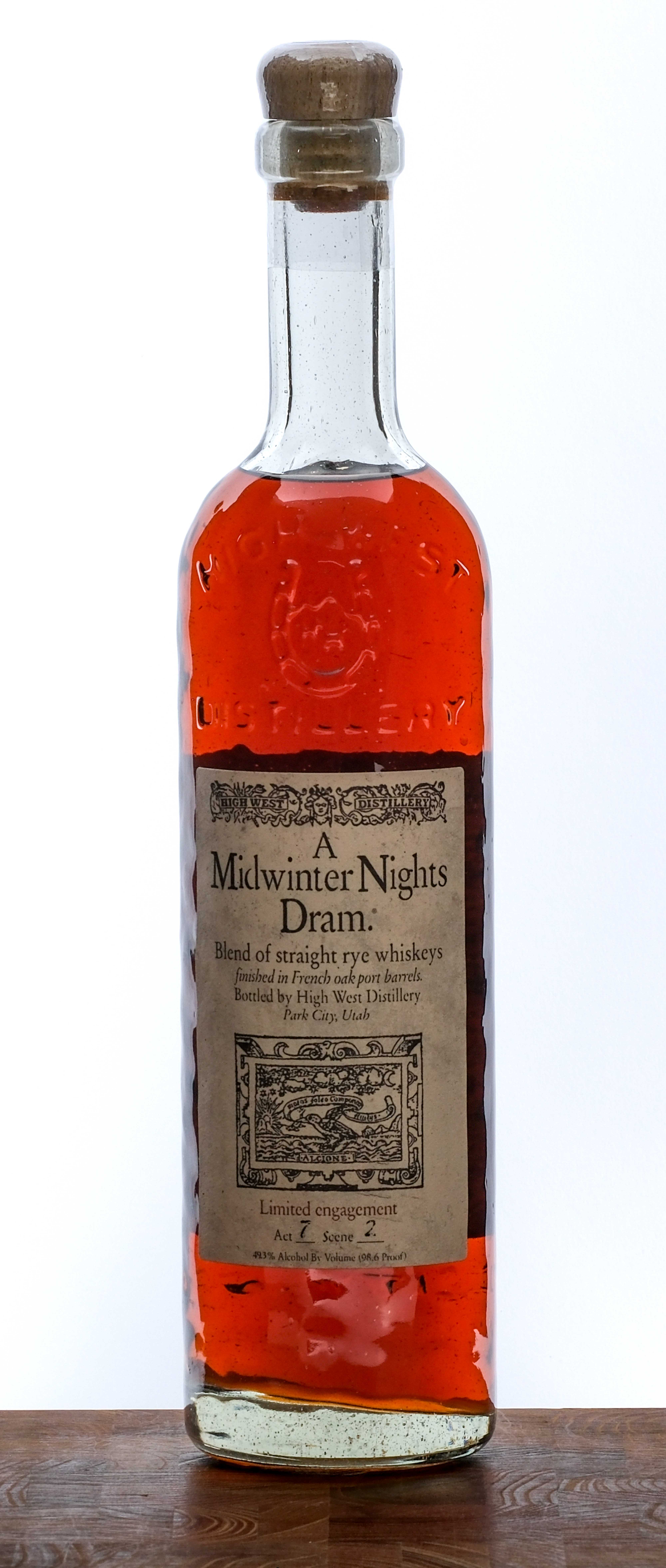 High West Act 7, Scene 2 Midwinter Night Dram Straight Rye Whiskey 2019