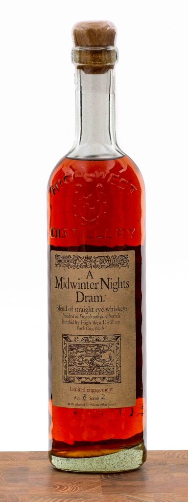 High West "Midwinter Night's Dram" Act 8, Scene 2 Straight Rye Blend