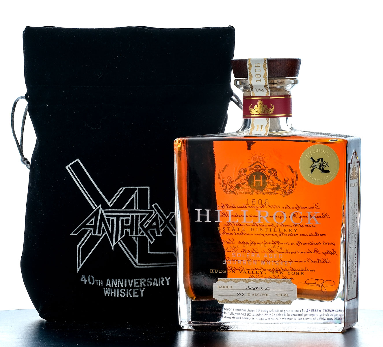 Hillrock Anthrax 40th Anniversary Limited Edition Solera Aged Bourbon