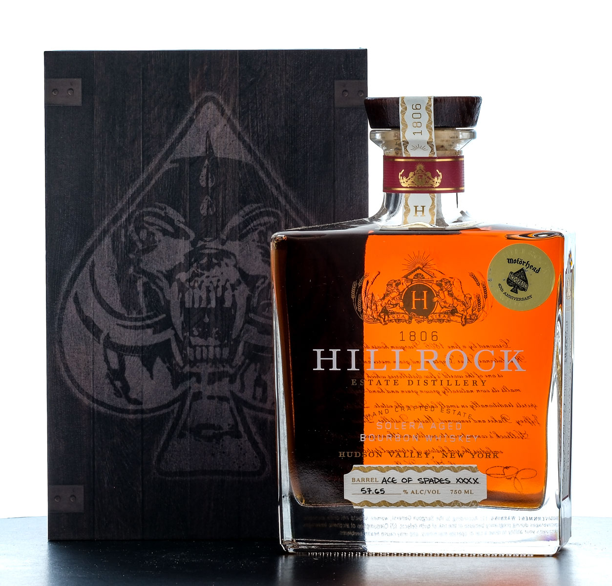 Hillrock Motorhead "Ace of Spades" 40th Anniversary Solera Aged Bourbon