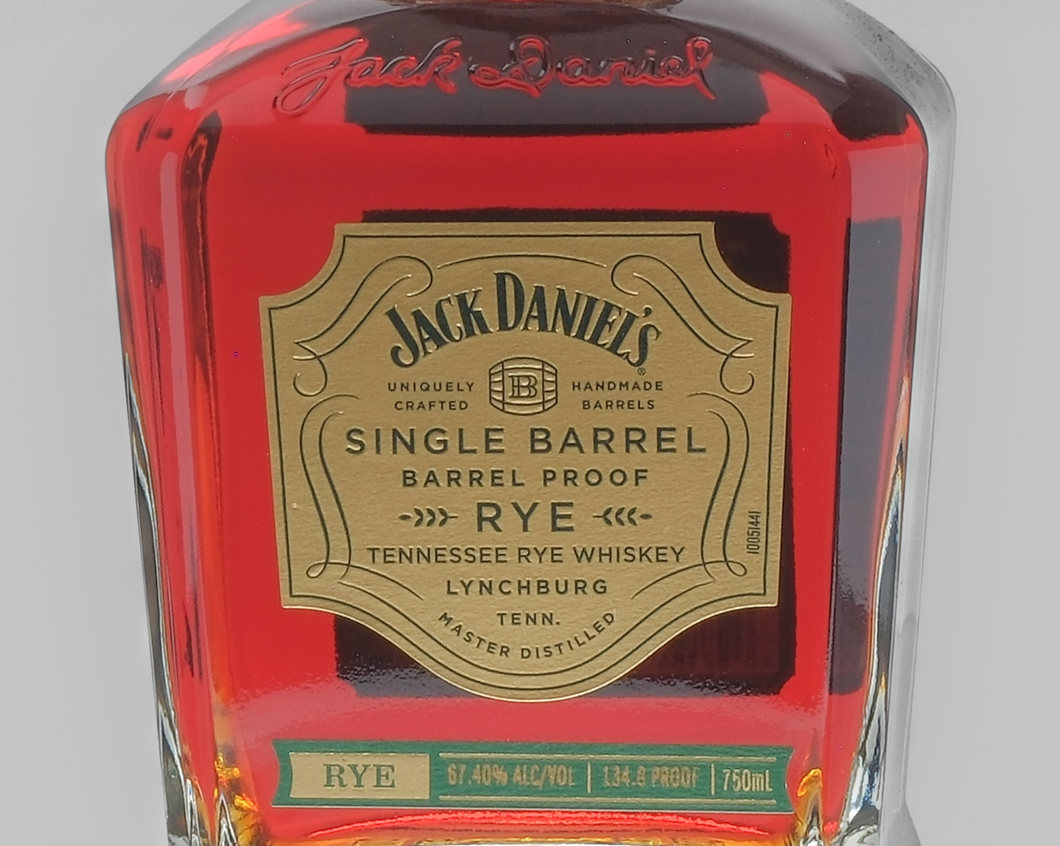 Jack Daniel's Single Barrel Proof Rye Whiskey