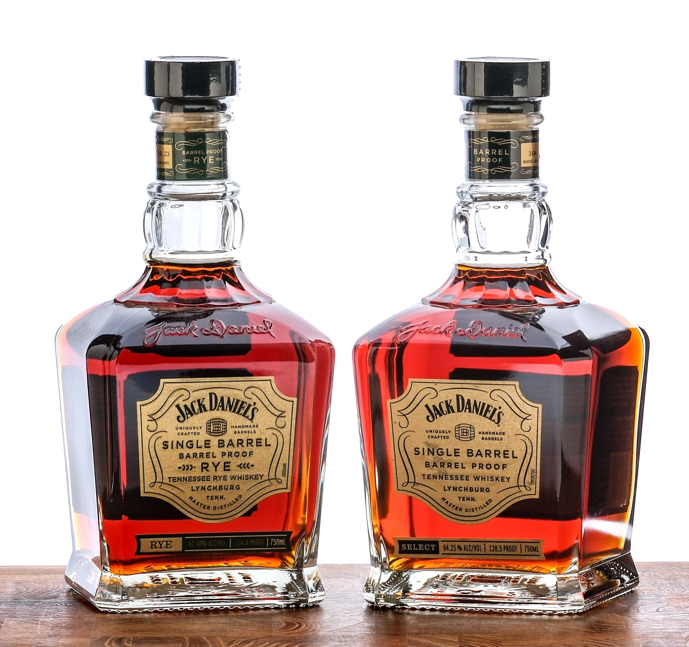 Jack Daniel's Single Barrel Whiskey 2022/Jack Daniels Single Barrel Rye 2023 (2 Bottles)
