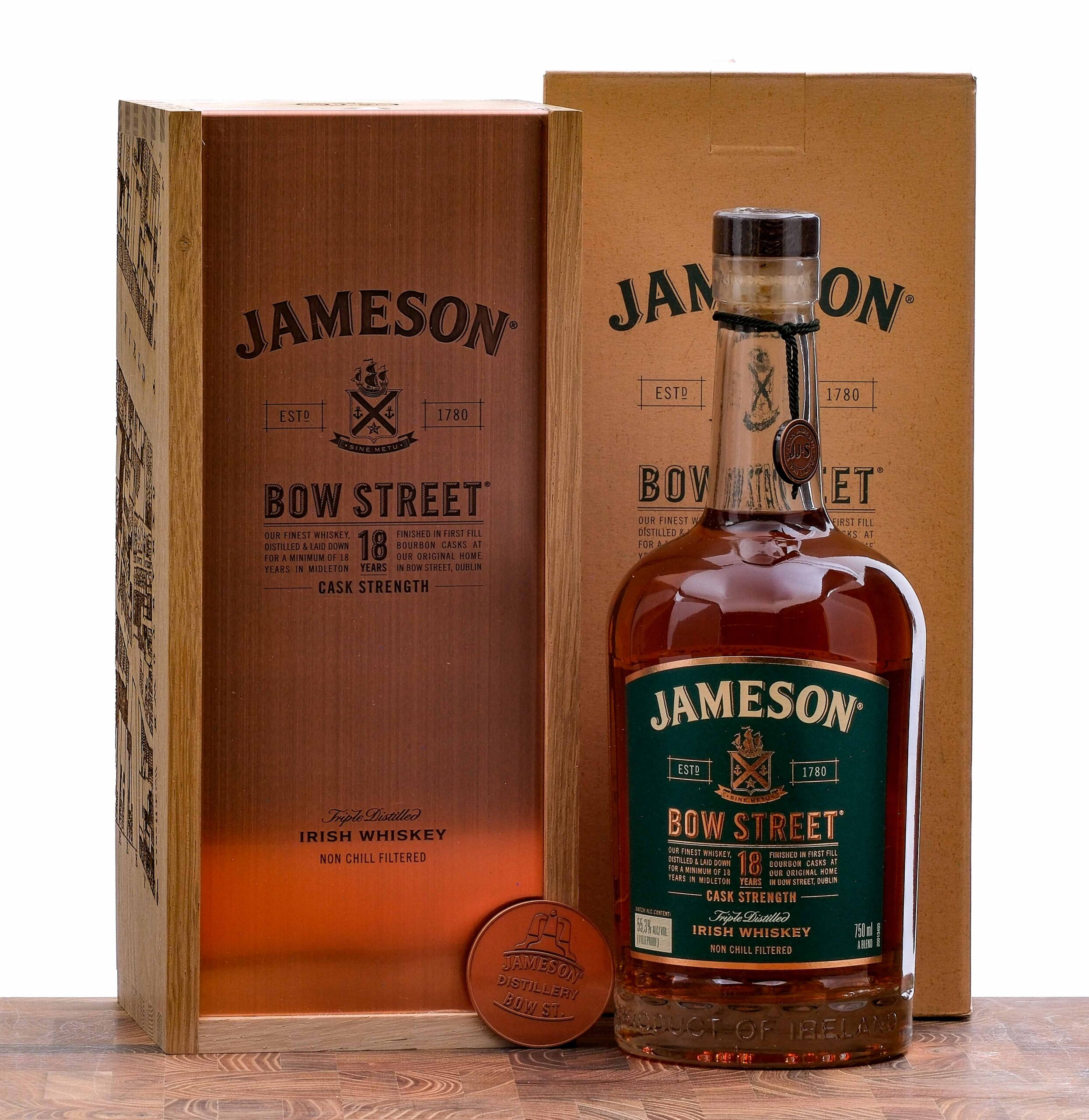 Jameson Bow Street 18 Year Cask Strength Irish Whiskey