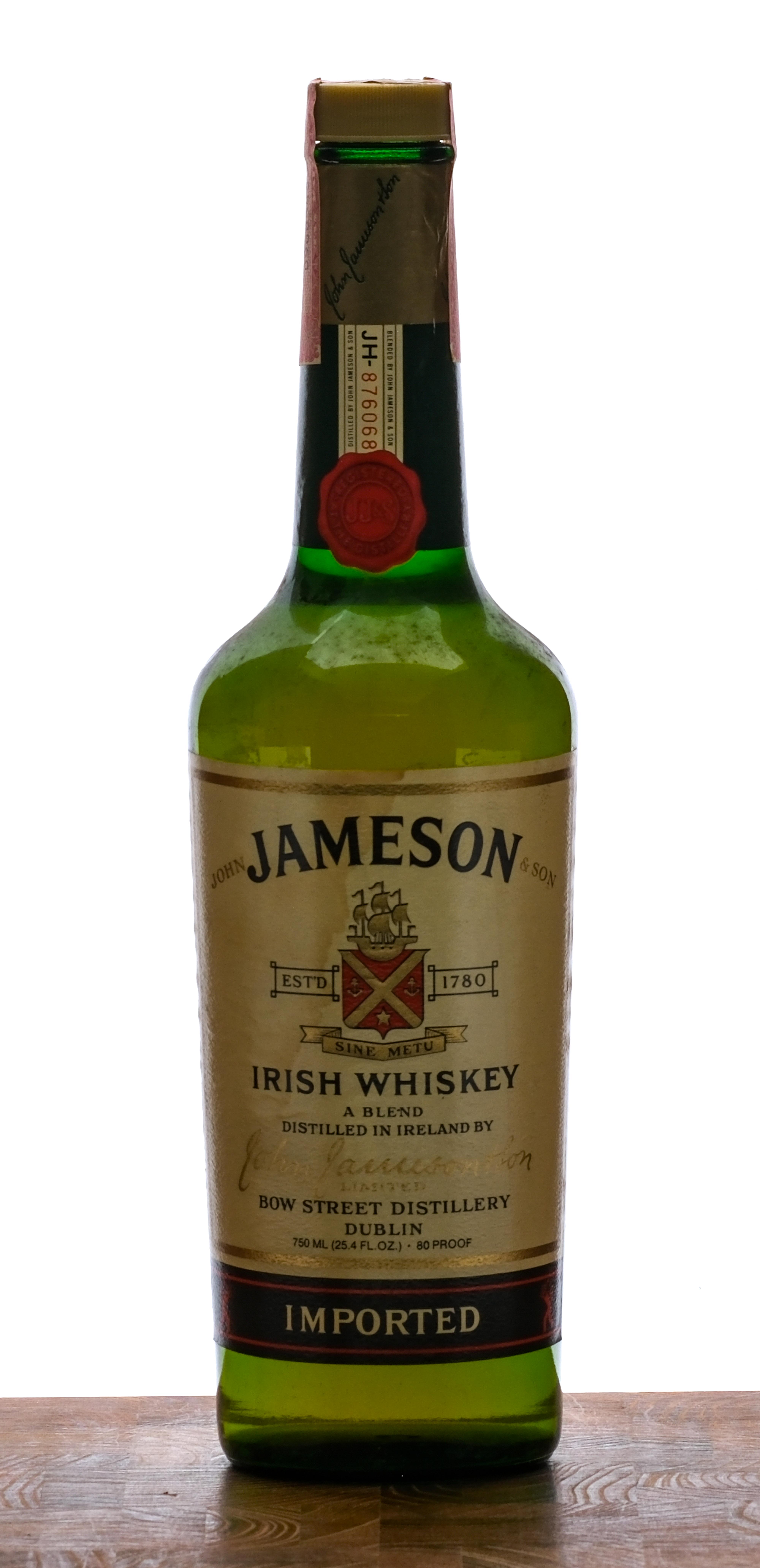 Jameson Irish Whiskey Dusty 80 Proof