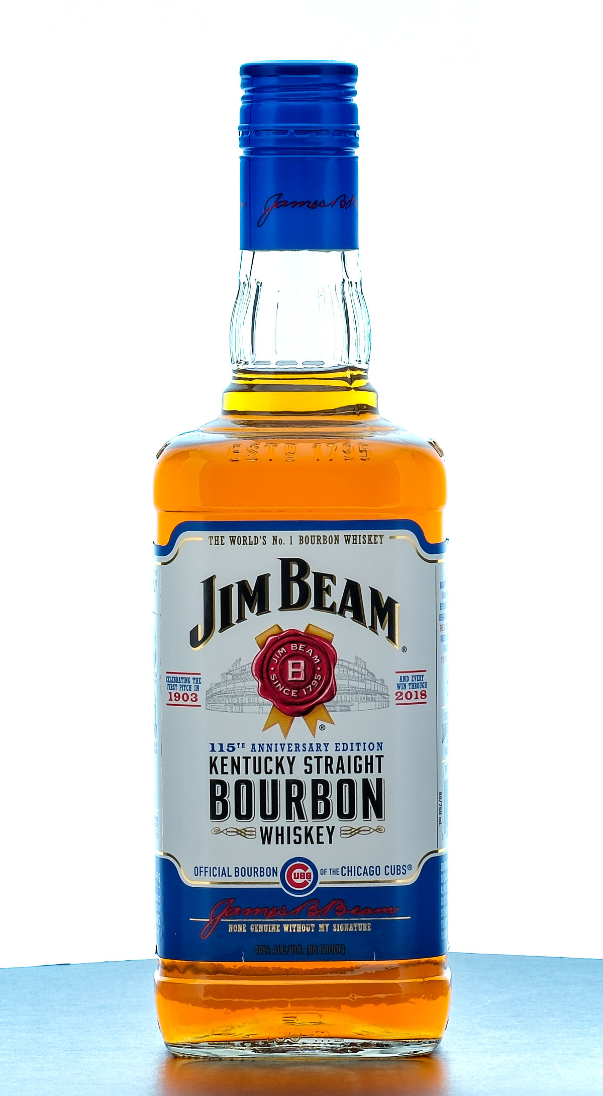 Jim Beam Chicago Cubs 115th Anniversary Edition Straight Bourbon 2018