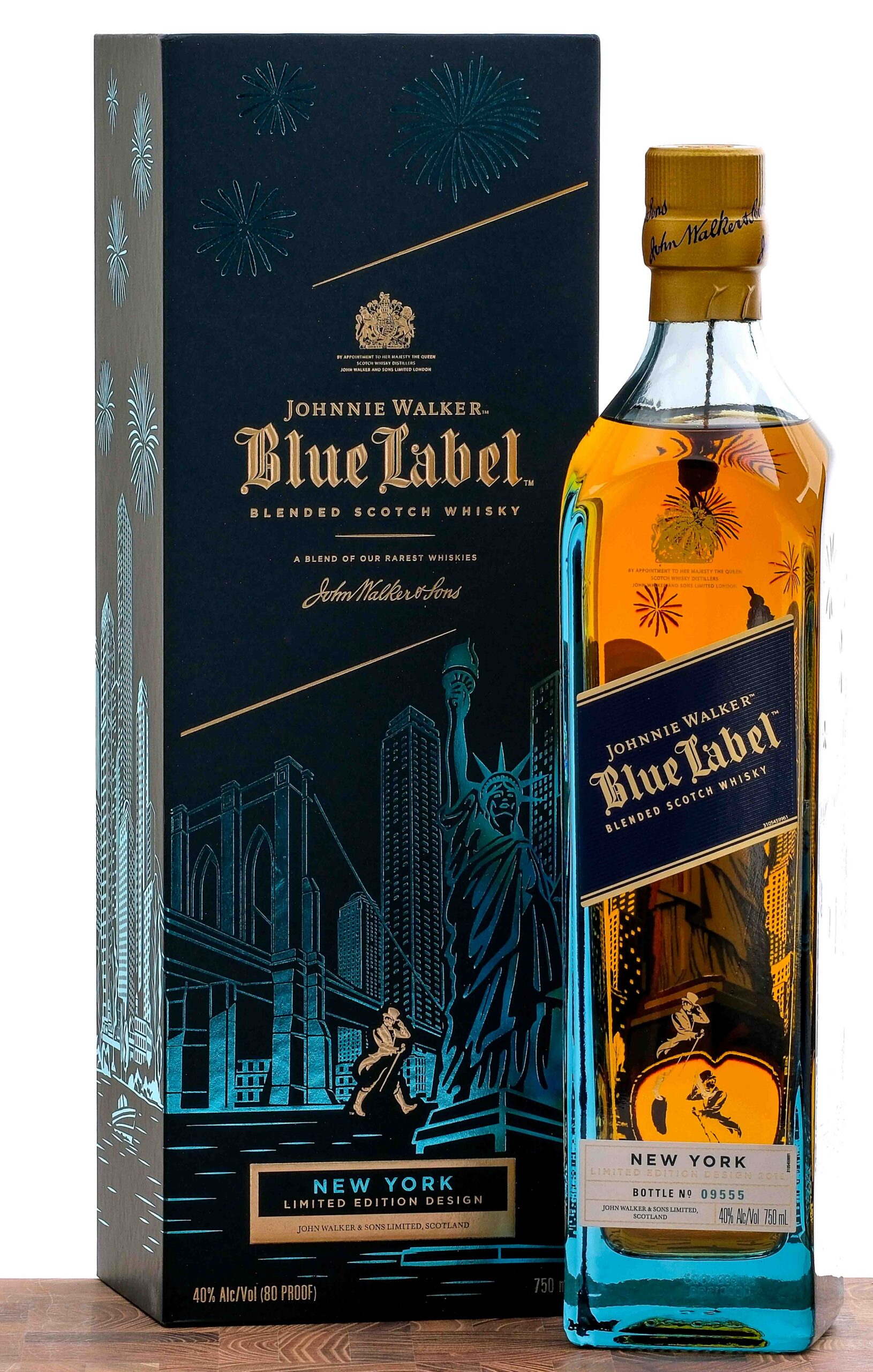 Johnnie Walker Blue Label Blended Scotch New York Limited Edition Design