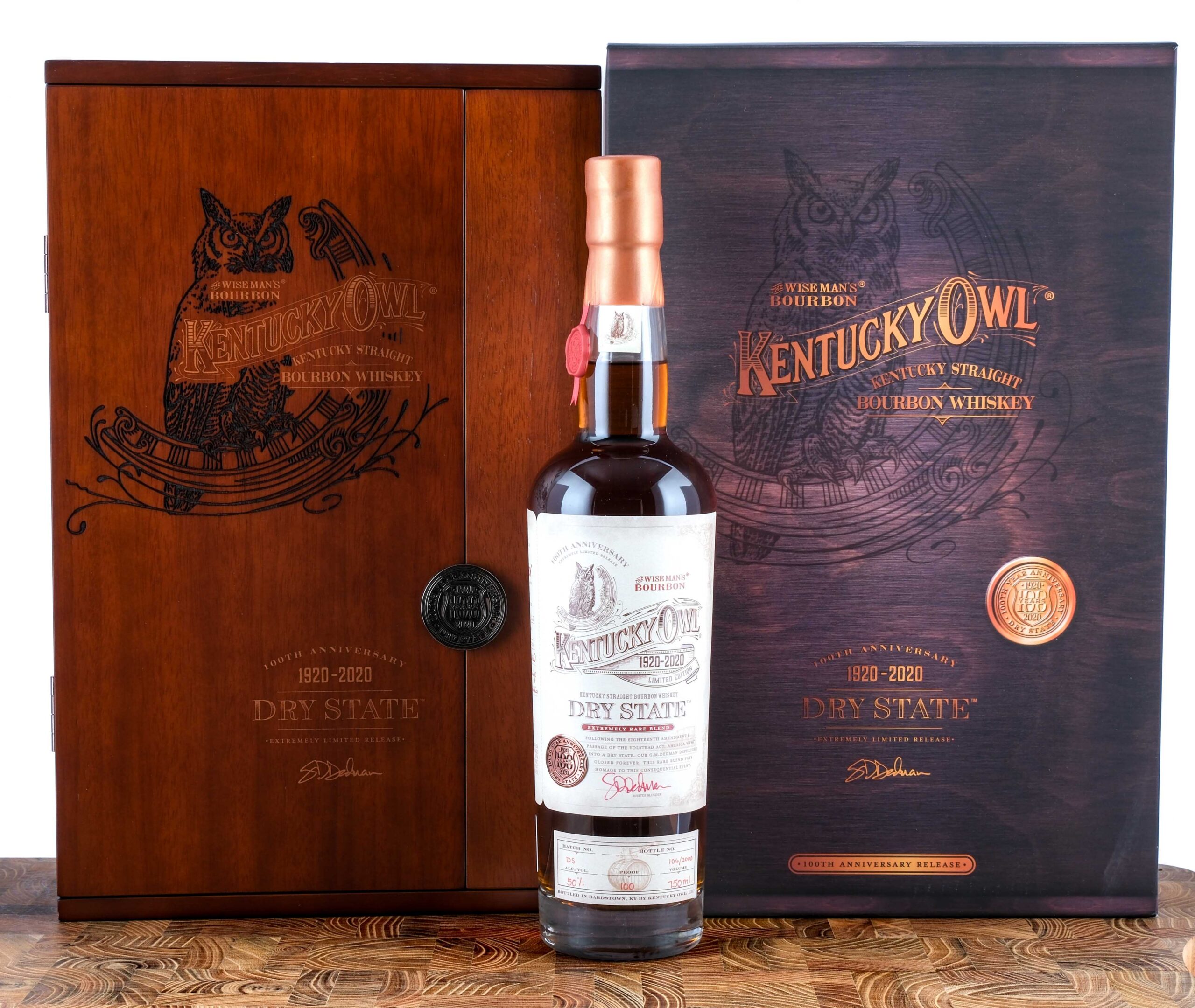 Kentucky Owl 100th Anniversary Dry State Straight Bourbon 2020