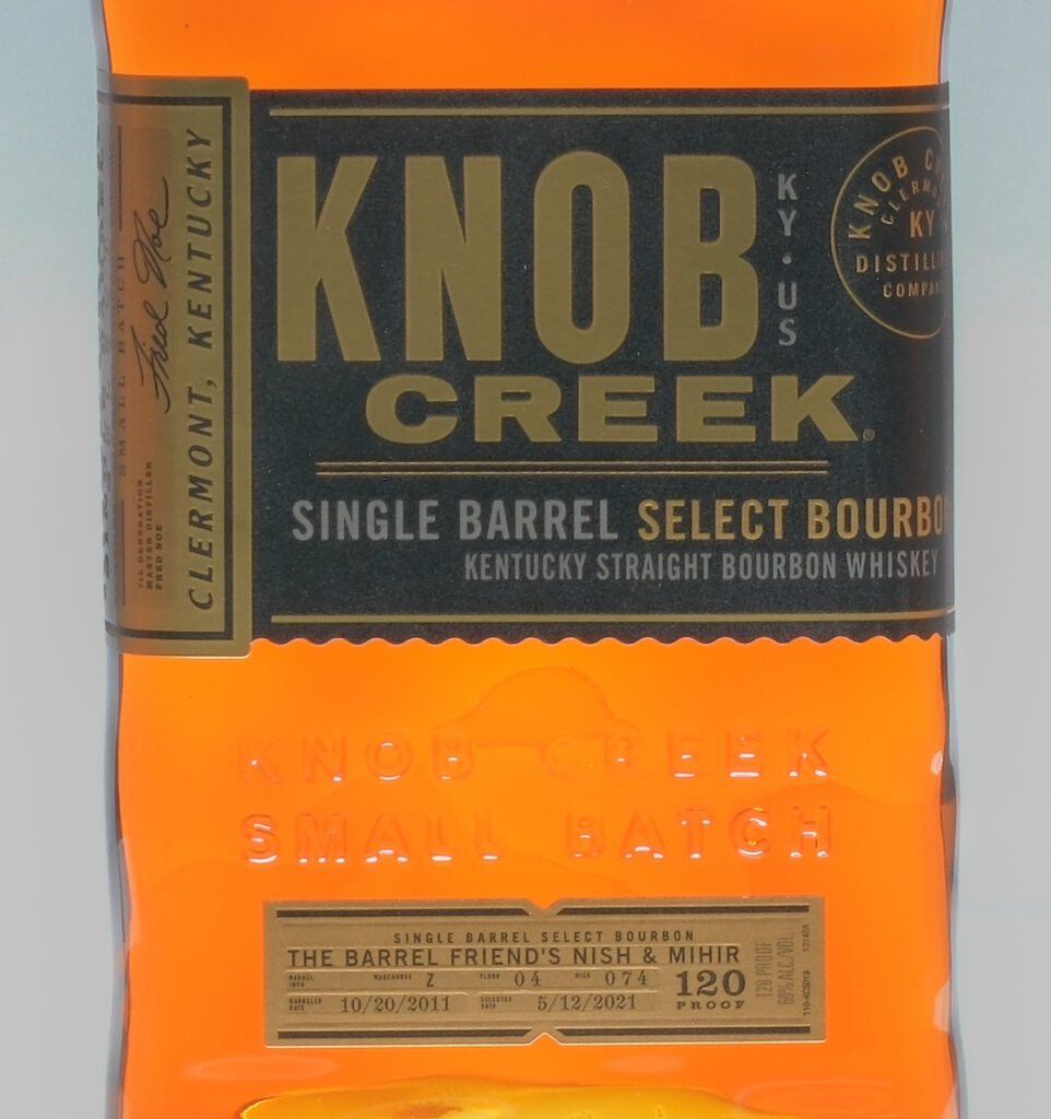 Knob Creek 10yr Store Pick Single Barrel Select