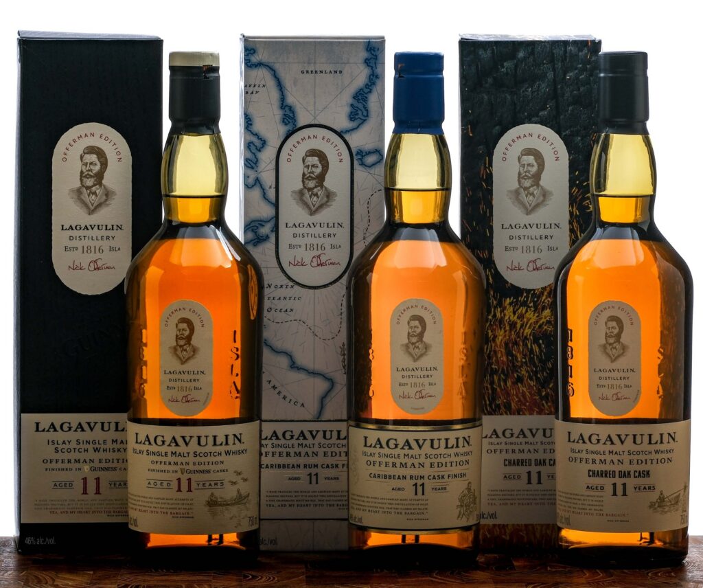Lagavulin Nick Offerman Edition 11 Year Scotch Group (3 Bottles)