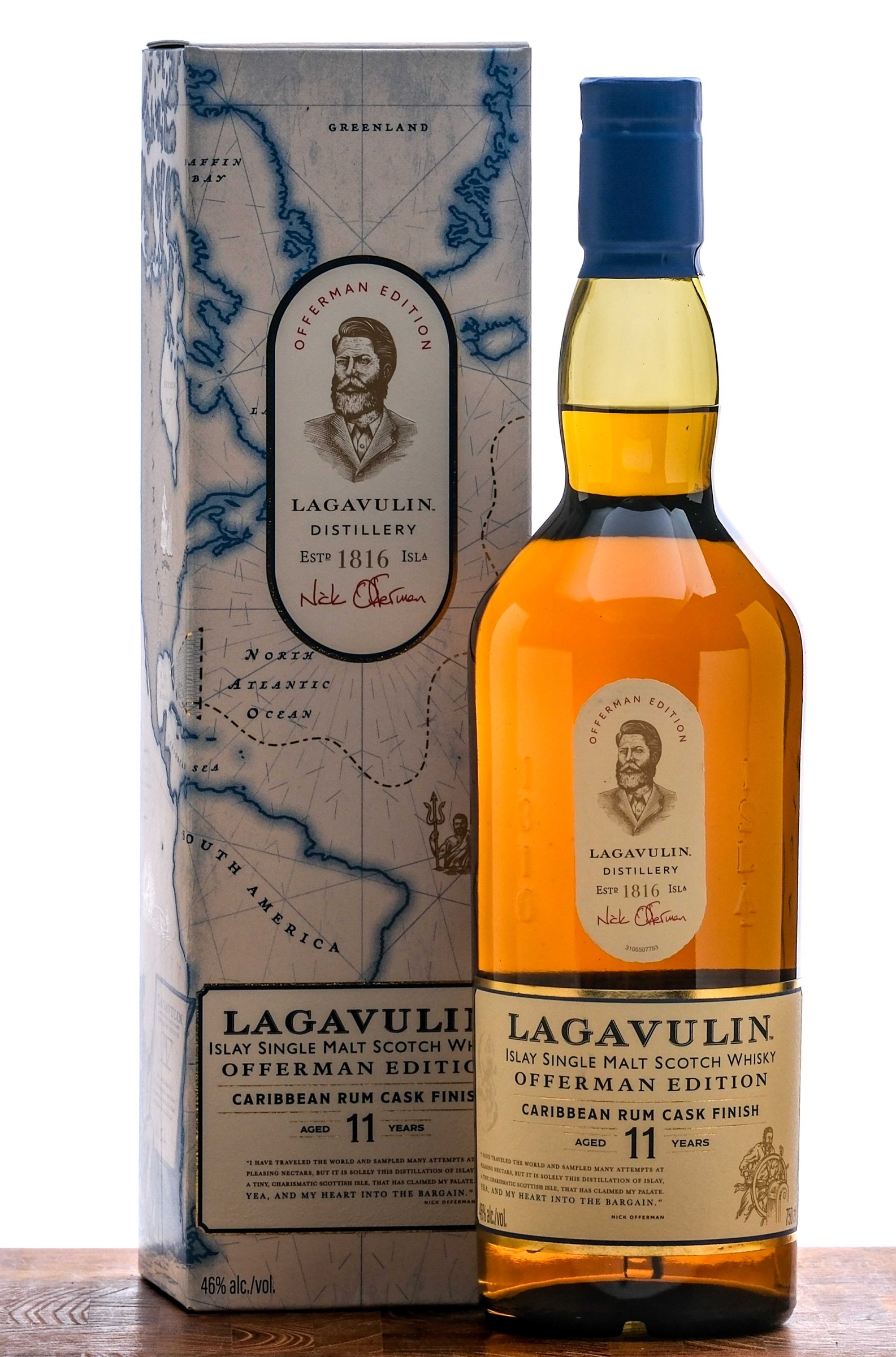 Lagavulin Offerman Edition 11 Yr Islay Single Malt Scotch Caribbean Rum Cask Finish