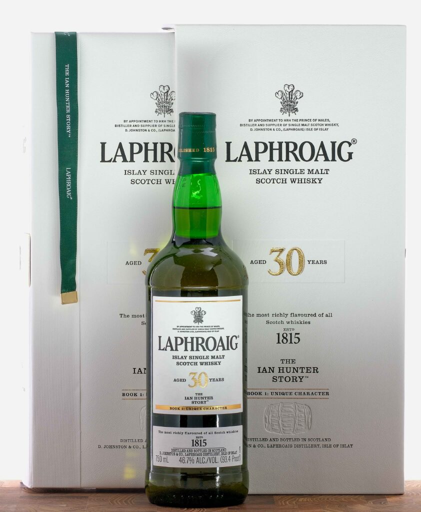 Laphroaig "The Ian Hunter Story - Book I: Unique Character" 30 Year Islay Single Malt Scotch