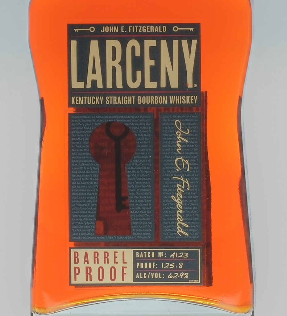 Larceny Barrel Proof Kentucky Bourbon Batch A123