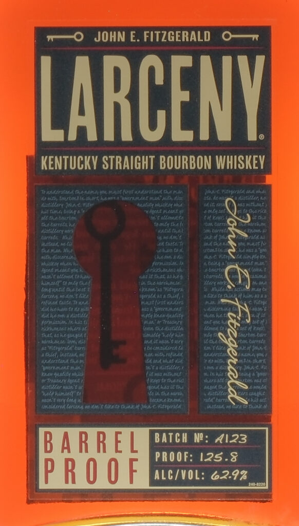 Larceny Barrel Proof Kentucky Bourbon Batch A123
