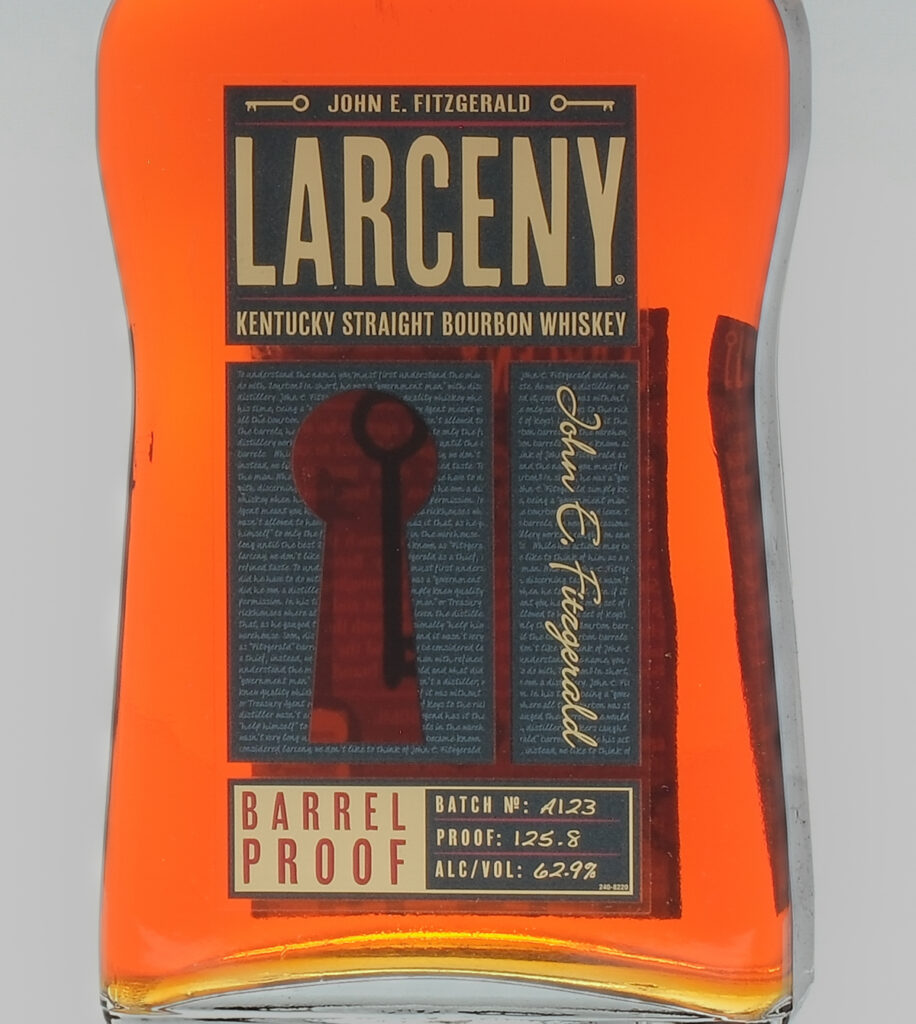 Larceny Barrel Proof Kentucky Bourbon Batch A123